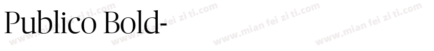 Publico Bold字体转换